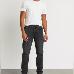 Express Men's Dark Gray Straight Jeans